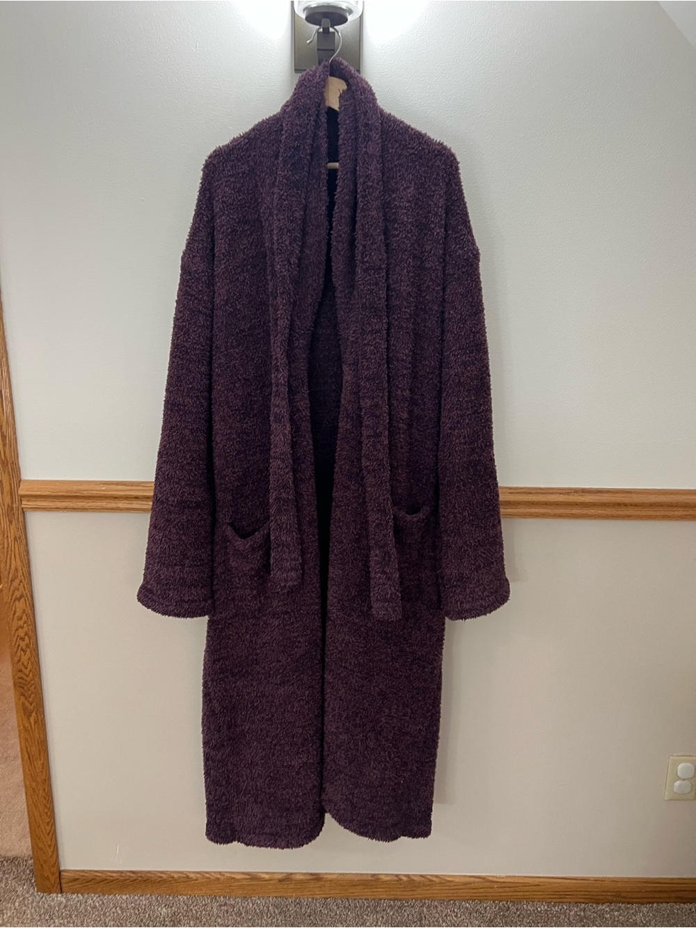 EUC Barefoot Dreams Plum Purple Robe size 3XL
